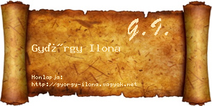 György Ilona névjegykártya